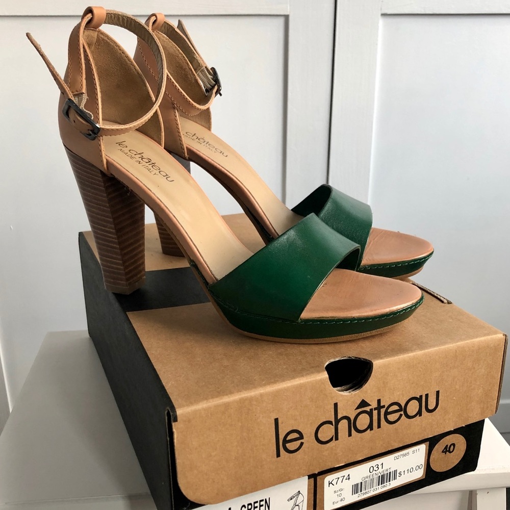 Le Chateau Leather Heeled Sandal